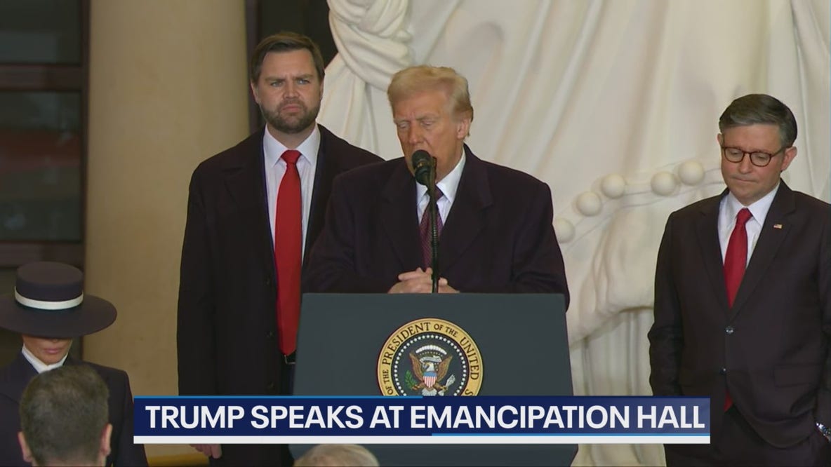 FULL Speech: President Trump speaks at Emancipation Hall
